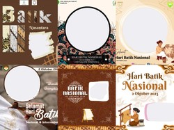 50 Link Twibbon Hari Batik Nasional 2023, Download untuk Pasang di Medsos
