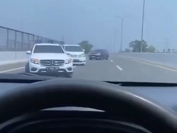Akhir Kisah Rombongan Mobil Mewah di Tol Desari Lawan Arah