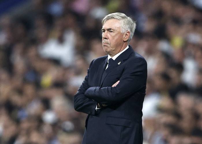 Soccer Football - LaLiga - Real Madrid v Las Palmas - Santiago Bernabeu, Madrid, Spain - September 27, 2023 Real Madrid coach Carlo Ancelotti REUTERS/Juan Medina