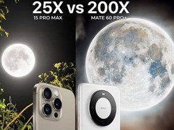 iPhone 15 Pro Max Nangis Lihat Hasil Foto Bulan Huawei Mate 60