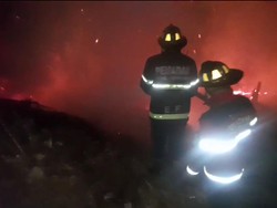 Kebakaran Lahan Ancam Gedung Kebudayaan di Subang