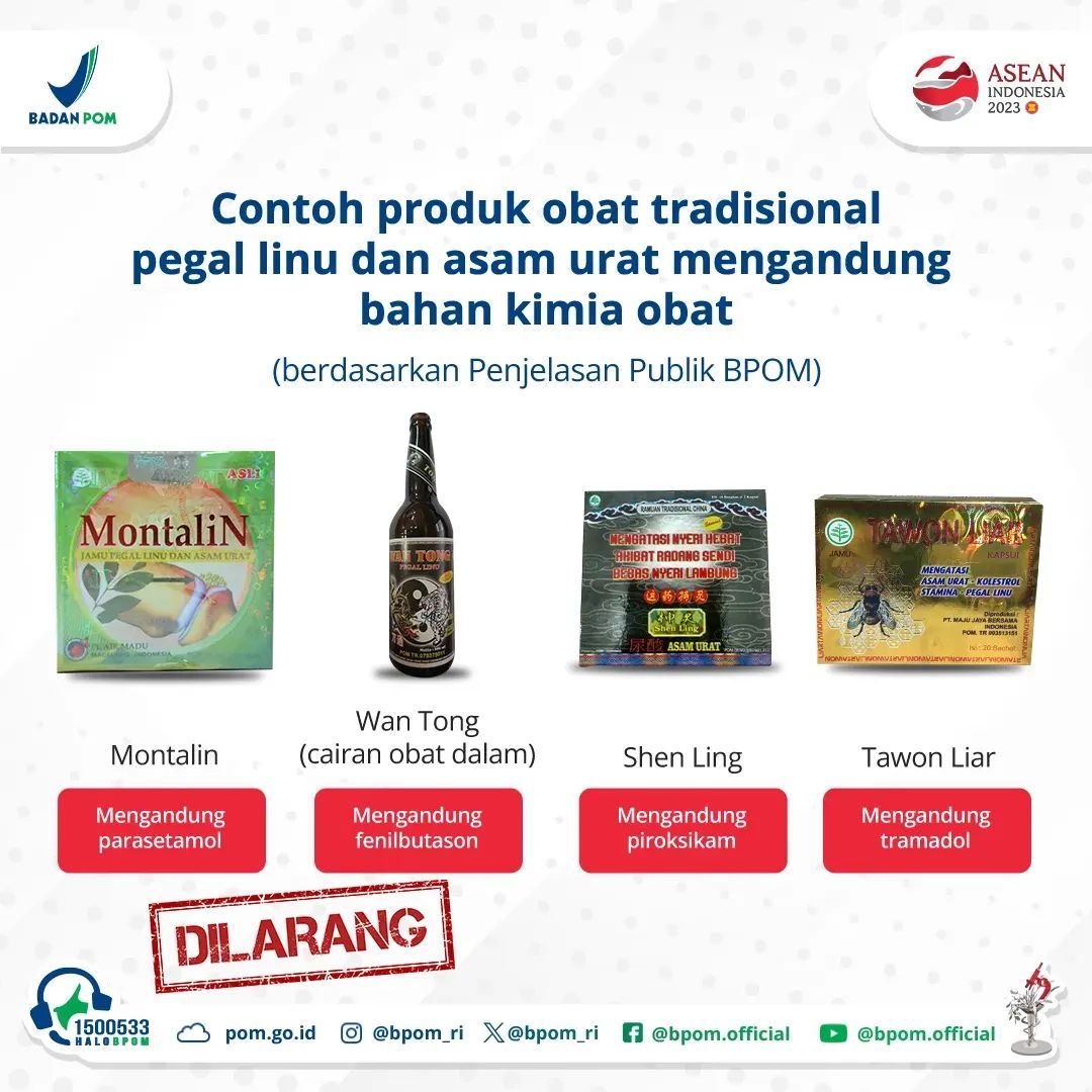 Obat tradisional berbahaya menurut BPOM RI