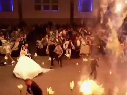Viral Tragedi Pernikahan Dilalap Api, Buntut Kembang Api dalam Ruangan