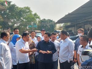 Erick hingga Bos Badan Pangan ke Cipinang-Rawamangun Cek Stok dan Harga Beras