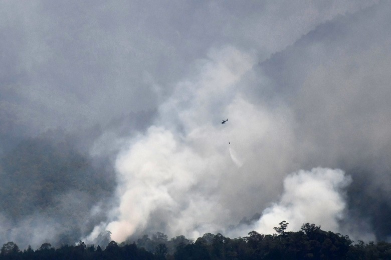 Hari Ke-10 Pemadaman Kebakaran Lahan Gambut di Riau