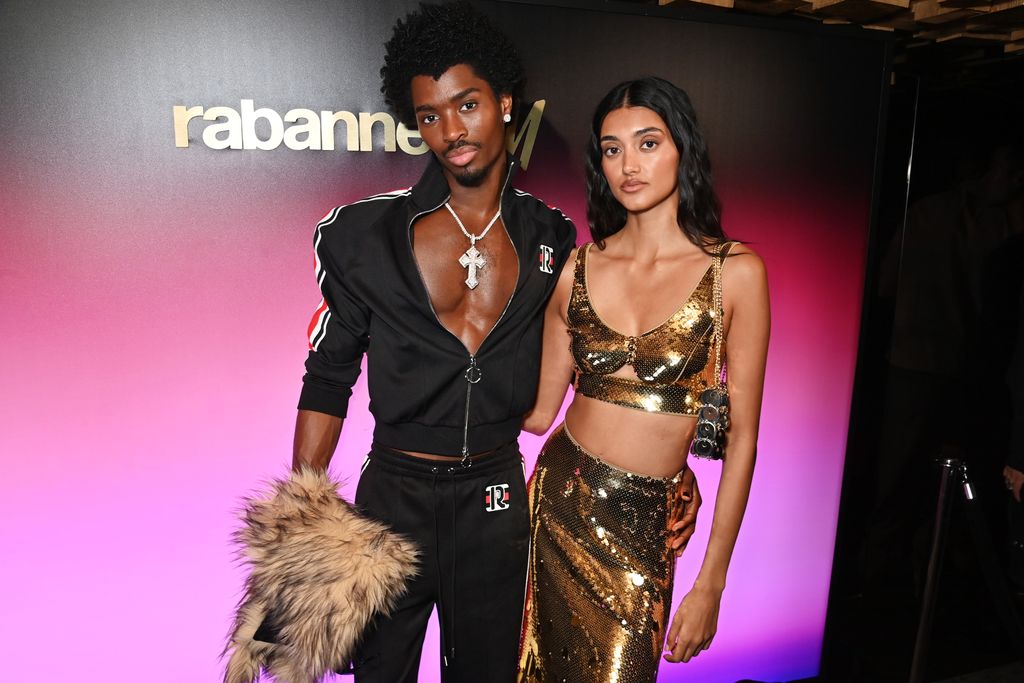 PARIS, FRANCE - OCTOBER 02: Alton Mason and Neelam Gill attend the launch of the Rabanne H&M collection at Silencio on October 2, 2023 in Paris, France. (Photo by Dave Benett/Getty Images for H&M)