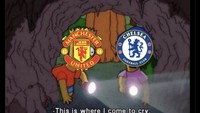 MU dan Chelsea ceritanya berbagi gua untuk sembunyi dan menangis saat mendapati hasil-hasil yang tak sesuai ekspektasi. Foto: dok. Internet/X (Twitter)