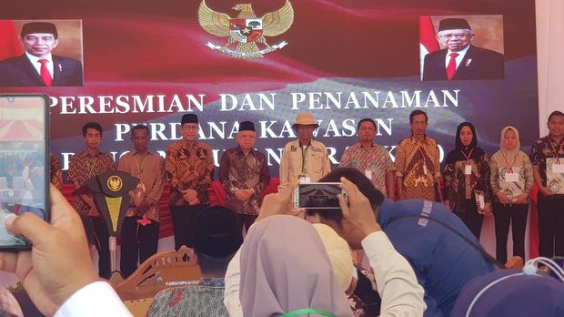 Wapres Ma'ruf Amin meresmikan Kawasan Pangan Nusantara (KPN) di Desa Talaga, Dampelas, Donggala, Sulteng.