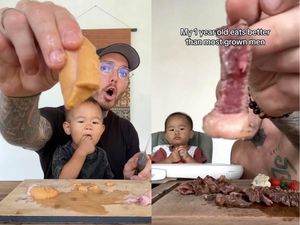 Beri Makan Anaknya Daging Mentah, Ayah Ini Yakin Bermanfaat Beri Makan Anaknya Daging Mentah, Ayah Ini Yakin Bermanfaat