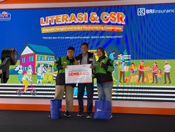 BRI Insurance Beri Literasi Keuangan & CSR ke Driver Gojek Disabilitas