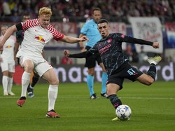 Leipzig Vs Man City: Foden Bawa The Citizens Unggul di Babak I