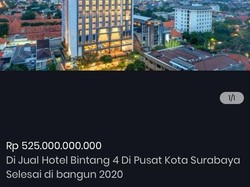 Sejumlah Hotel di Surabaya Dijual Online, Berminat?