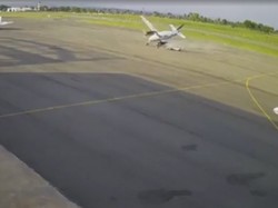 Detik-detik Pesawat Jatuh di Brasil, Pilot dan Petugas Bandara Tewas