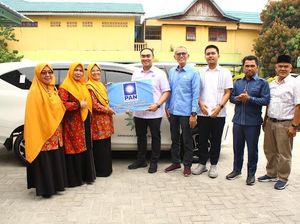 Irvan Herman Serahkan Mobil Bantuan Ketum PAN untuk Aisyiyah Pekanbaru
