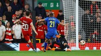 Liverpool menambah gol di paruh kedua lewat gol Diogo Jota, sekaligus memastikan kemenangan 2-0 atas Union SG.  