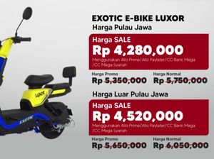 Bergaya Pakai Sepeda Listrik Diskon Rp 1,5 Juta? Cuma di Transmart Full Day Sale!