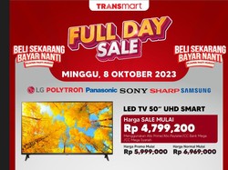 Sikat! Transmart Full Day Sale Hadir Lagi, TV LED 50 Inch Cuma Rp 4,7 Jutaan
