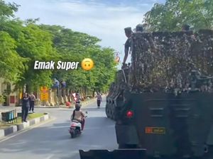 Viral Emak-emak Terobos Konvoi Panser Anoa Kodam Antar Irjen Haydar Pensiun Viral Emak-emak Terobos Konvoi Panser Anoa Kodam Antar Irjen Haydar Pensiun