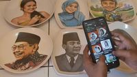 Wow! Lukisan Piring dari Bekasi Ini Tembus Pasar Luar Negeri