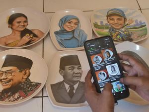 Wow! Lukisan Piring dari Bekasi Ini Tembus Pasar Luar Negeri