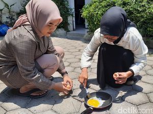 Iseng Goreng Telur Andalkan Terik Sinar Matahari di Pati, Ini Hasilnya Iseng Goreng Telur Andalkan Terik Sinar Matahari di Pati, Ini Hasilnya