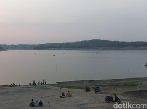 Air di Waduk Setupatok Menyusut Sampai 75 Persen, Tersisa 3,3 Juta Meter Kubik Air di Waduk Setupatok Menyusut Sampai 75 Persen, Tersisa 3,3 Juta Meter Kubik