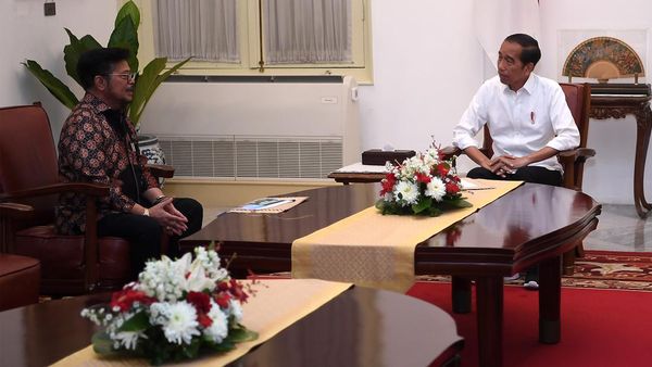 Momen Pertemuan Jokowi dengan Eks Mentan Syahrul Yasin Limpo di Istana