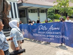 Tiba di RI, Putri Ariani Langsung Kunjungi Sekolahnya di Yogyakarta