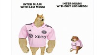 Apalah Inter Miami tanpa Messi, yang sempat terseok-seok saat sang bintang cedera. (Foto: Twitter @brfootball)