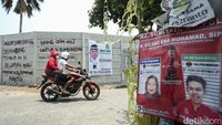 Pasang Spanduk Bacaleg di Tembok Bekasi Ini Kena Biaya
