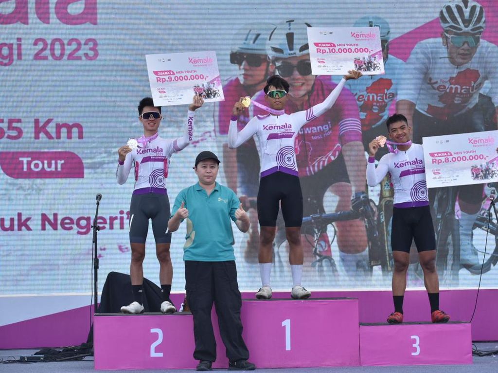 Ini 8 Pemenang Hari Kedua Tour of Kemala 2023 Race 55 Km