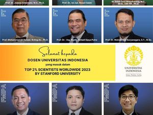 9 Dosen dan Peneliti UI Masuk Tops 2% Scientist WorldWide by Stanford University 2023