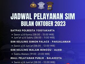 Jadwal Pelayanan SIM Jogja Oktober 2023