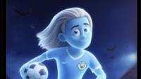 Hantu Haaland yang nge-ghosting saat Man City kalah 0-1 dari Arsenal, rivalnya berebut gelar juara Liga Inggris musim lalu. Foto: dok. Internet/X (Twitter)