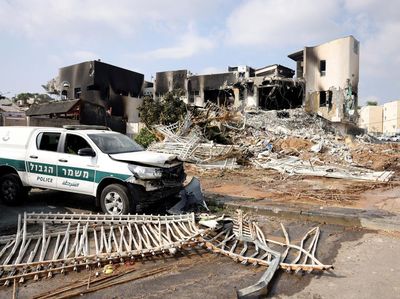 Penampakan Markas Polisi di Israel Hancur Digempur Hamas