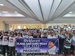 Ulama dan Guru Ngaji di Jabar Dukung Prabowo Menang Pilpres