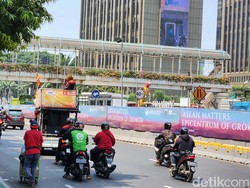 Massa Buruh Demo di Depan Gedung PBB Thamrin Bubar, Lalin Kembali Lancar