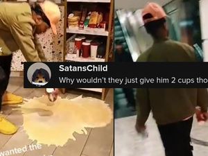 Dipaksa Beli Kopi di Starbucks, Pria Ini Ngamuk Tumpahkan Kopi