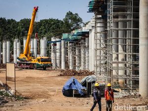 Intip Progres Jembatan Pengurai Macet Gerbang Tol Pamulang