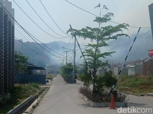Kebakaran Lahan di Gunung Andai, Api Merembet ke Perumahan