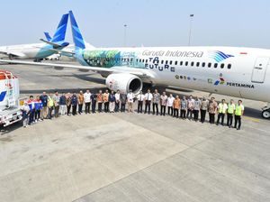 Keren! Pertamina & Garuda Berhasil Uji Terbang dengan Bioavtur