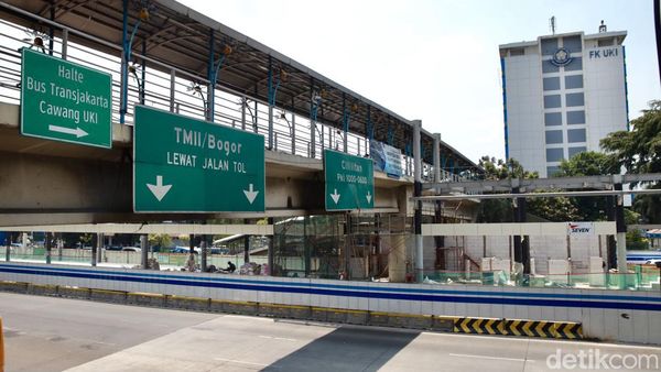 Progres Terkini Revitalisasi Halte Transjakarta Cawang UKI