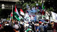 Bela Palestina, PA 212 Demo Kutuk Israel di Depan Kedubes AS