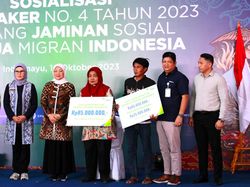 Menaker Ajak Pekerja Migran Indramayu Jadi Peserta BPJS Ketenagakerjaan