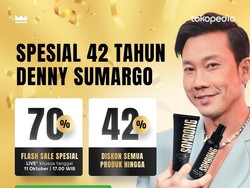 Denny Sumargo Ultah Ke-42, Skincare SOMBONG Diskon 42% di Tokopedia