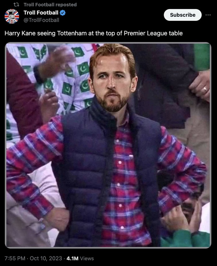 Meme Harry Kane