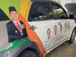 Mobil Dinas Berstiker Jokowi Pilih Ganjar Dipasang Papdesi Batu Bara