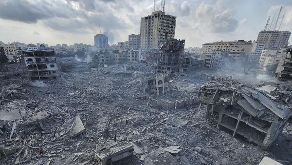 Penampakan Gaza Porak-poranda Usai Dibombardir Israel