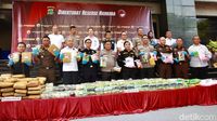 Penampakan 279 Kg Sabu dan 200 Kg Ganja yang Dimusnahkan Polda Metro