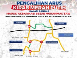 Ada Kirab Bendera, Lalin di TMP Pondok Rajeg Bogor Dialihkan Besok Pagi